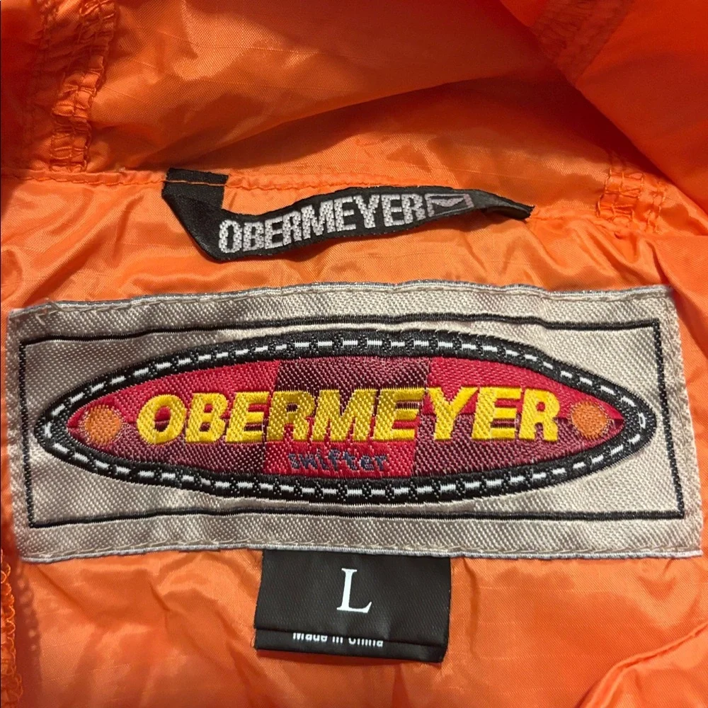 Obermeyer Swifter Large Orange Nylon Windbreaker